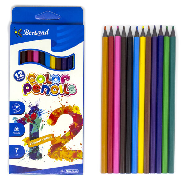 Олівці кольорові 12 кольорів